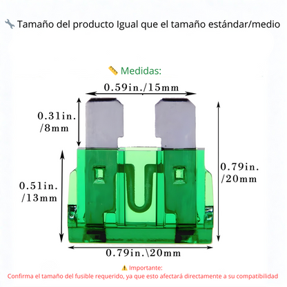 Pack 55 Fusibles 30A – Protección Instantánea para tu Vehículo