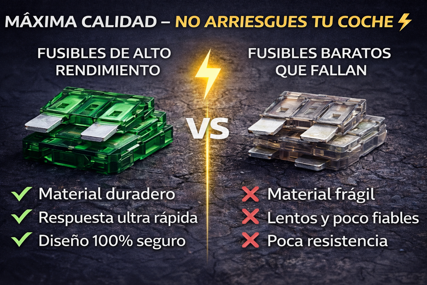 Pack 55 Fusibles 30A – Protección Instantánea para tu Vehículo