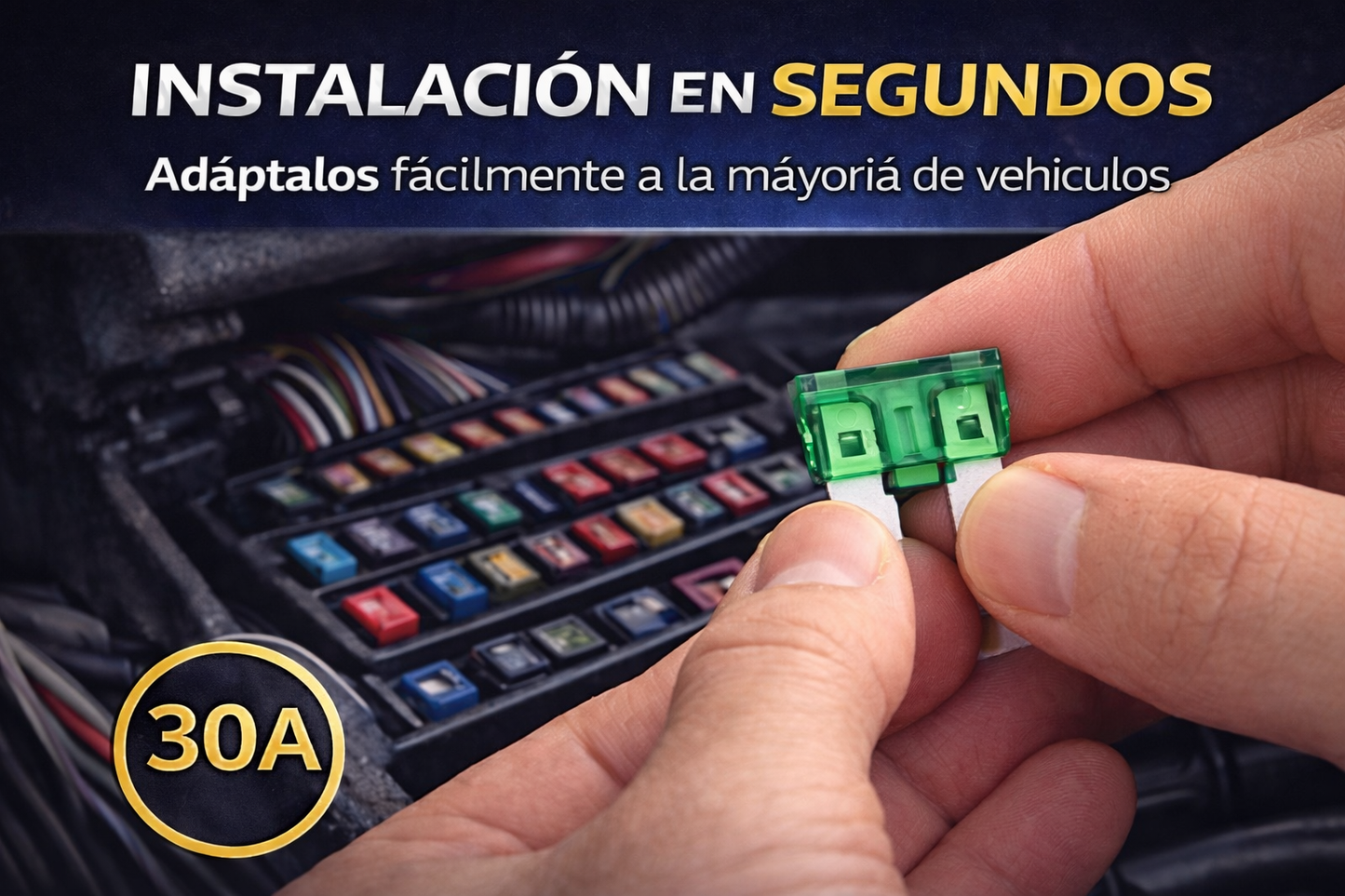 Pack 55 Fusibles 30A – Protección Instantánea para tu Vehículo